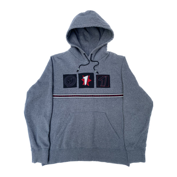 uno pullover hoodie - grey