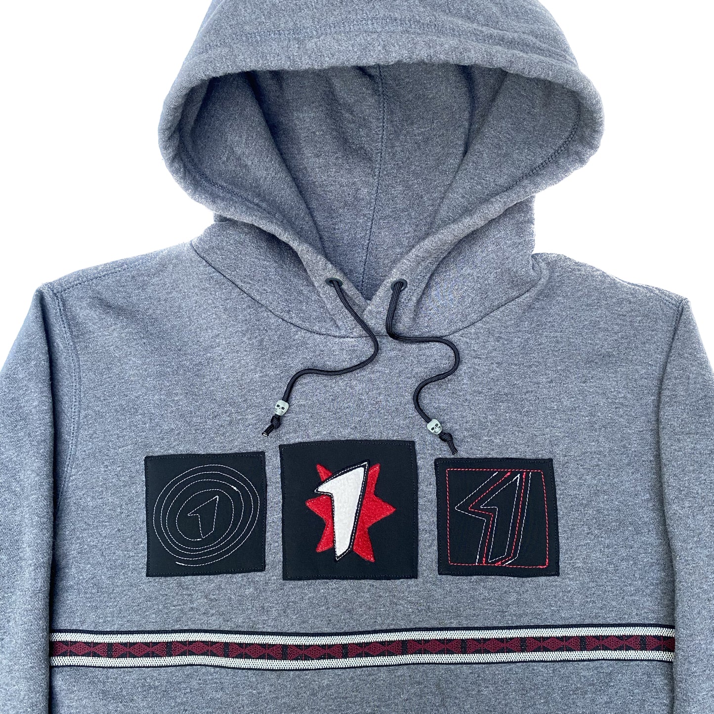 uno pullover hoodie - grey