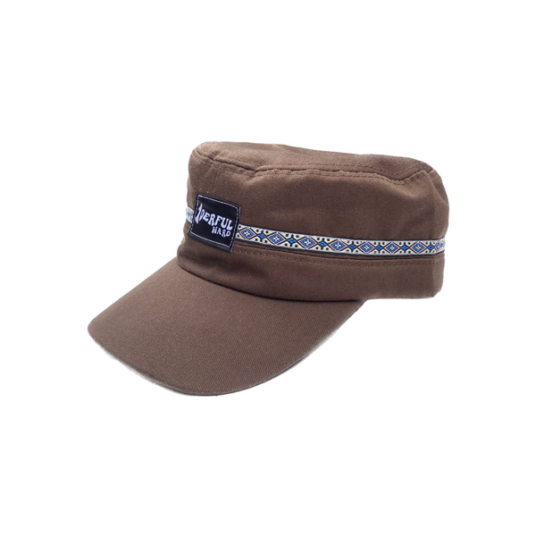 painter hat - brown