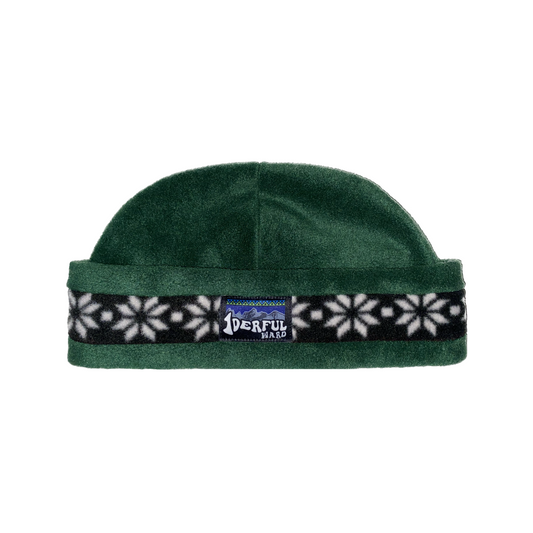 cuffed hat - green