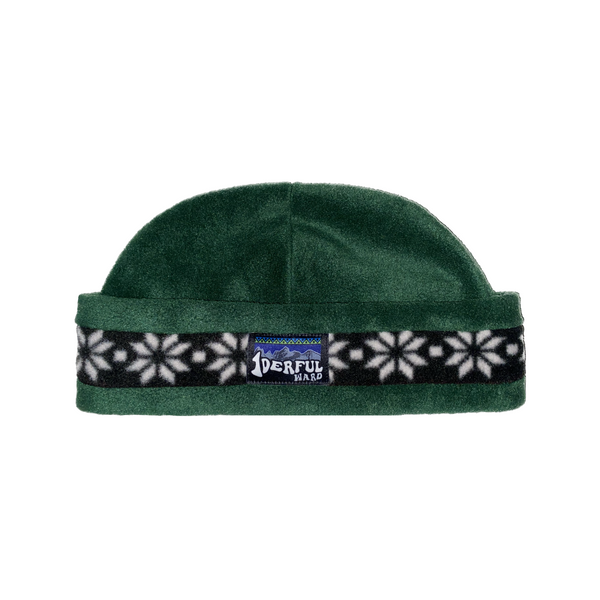 cuffed hat - green