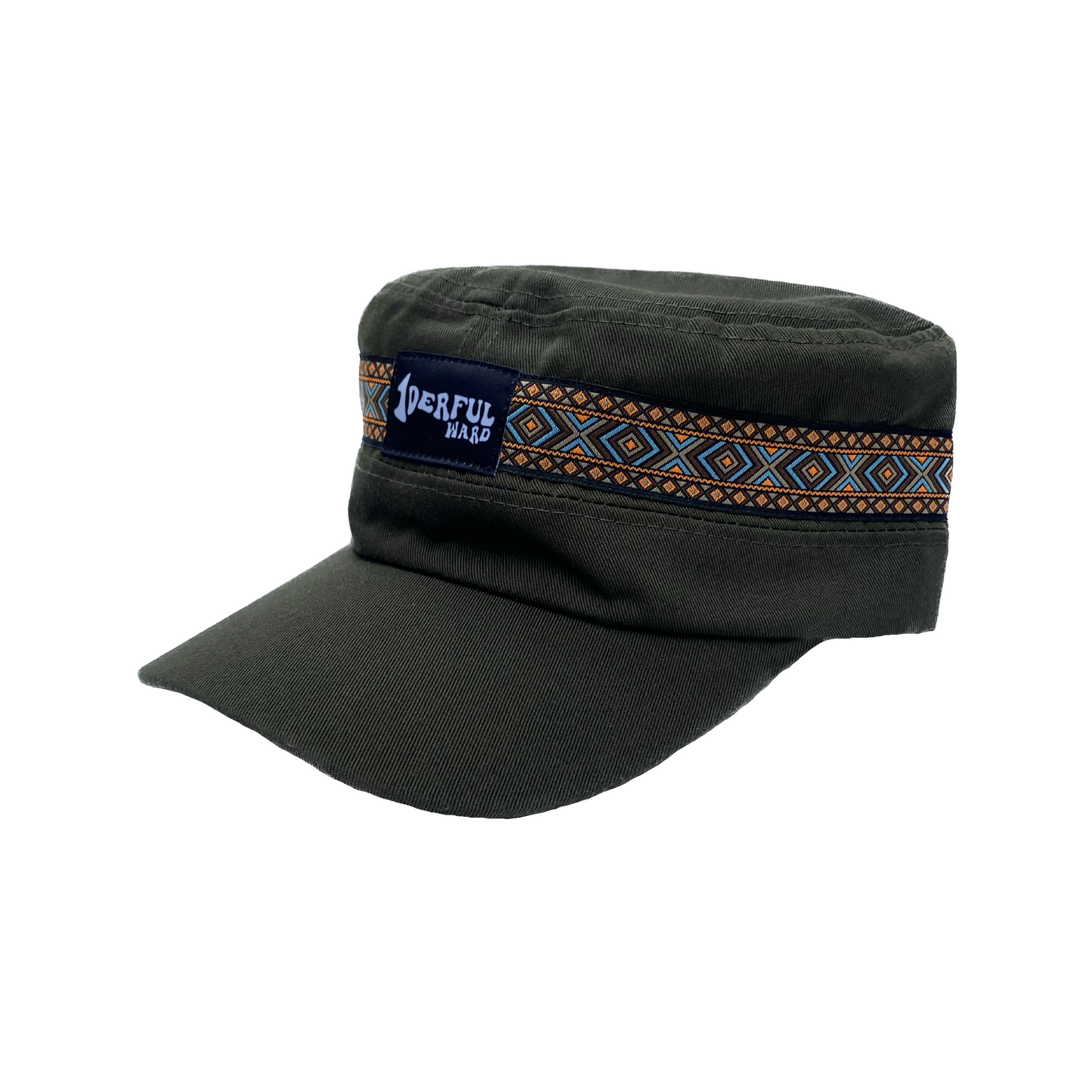 painter hat - olive