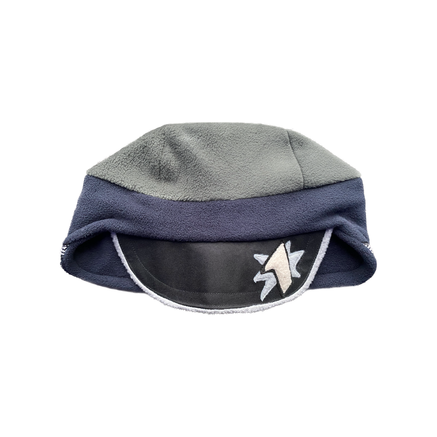 trapper hat - grey/navy