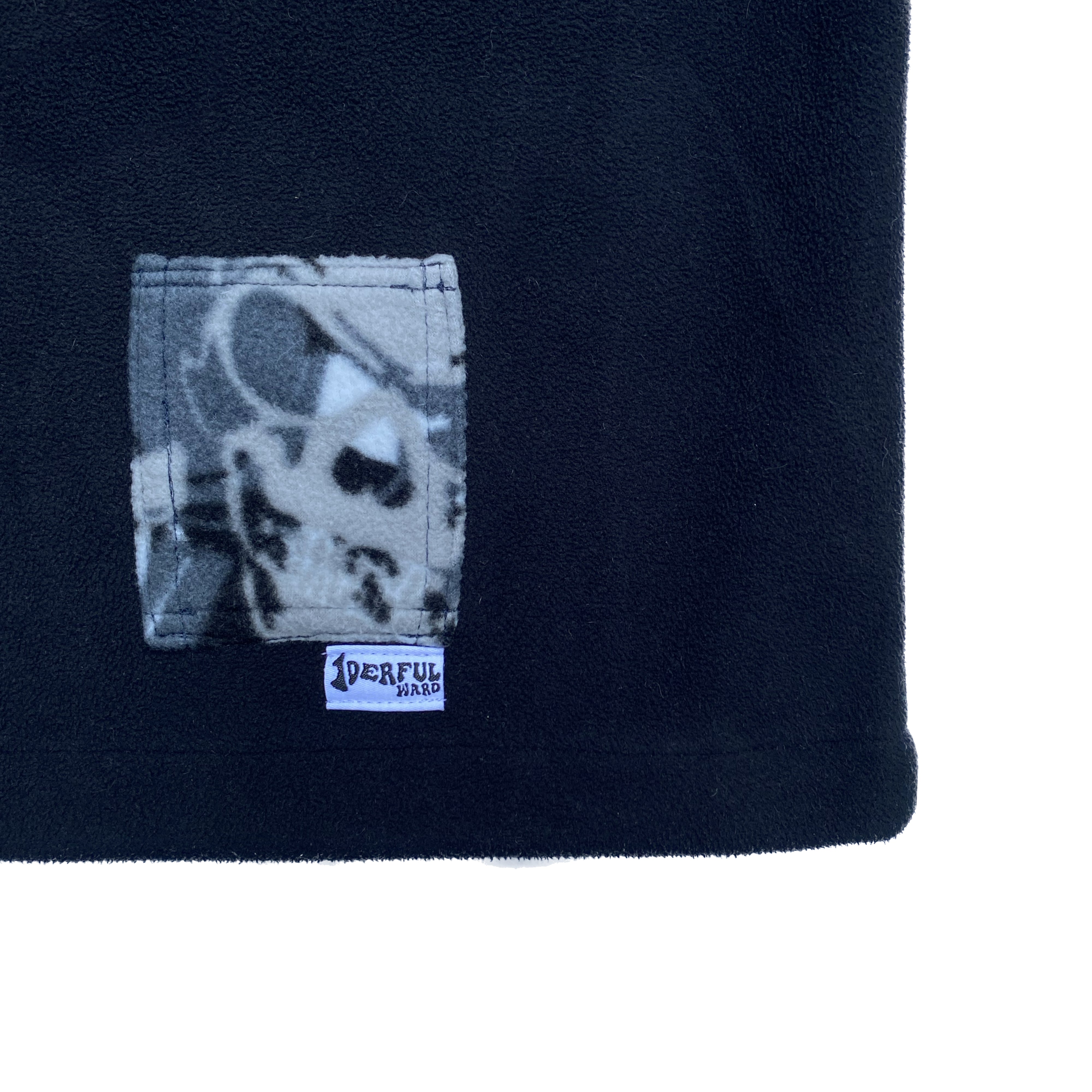 fleece full zip vest - black – 1derfulward